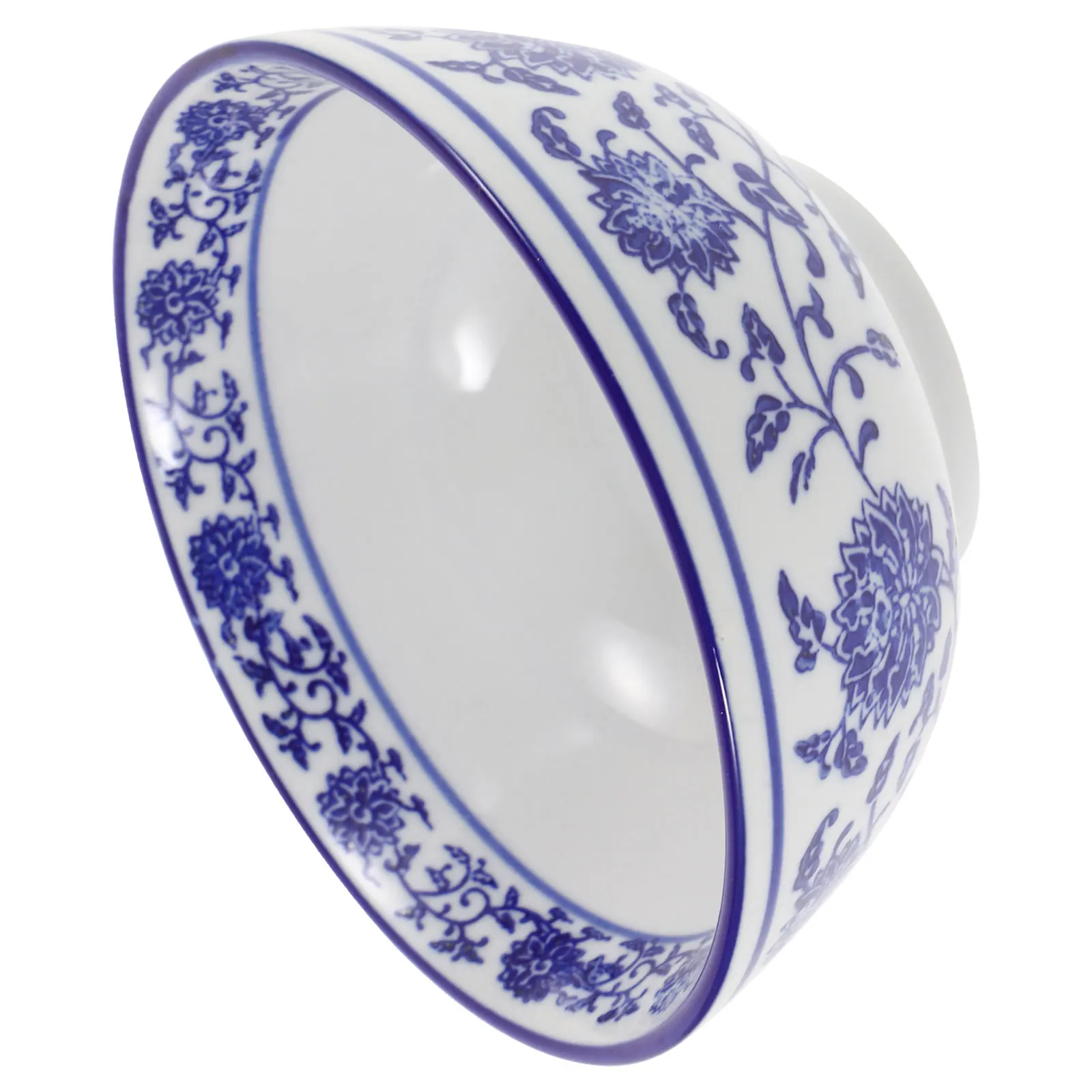 

5 and White Ceramic Rice Soup Bowl Porcelain Noodle Cereal Salad Fruit Dessert Container for Kitchen Bar Hotel