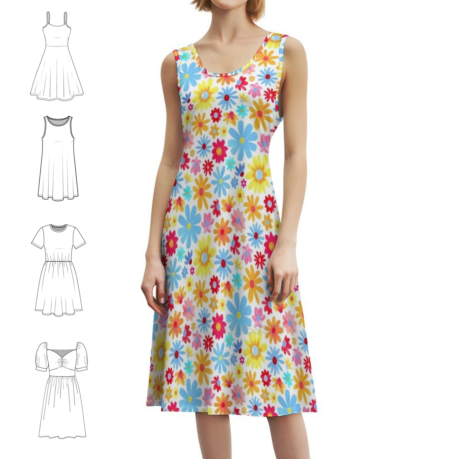 

Ослепительное сексуальное платье для отпуска «Ромашка Луг» для женщин, мини-платье для пляжной вечеринки, дня рождения, ромашки, ромашки, цветы, женское