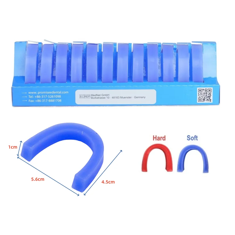 

12Pcs VV Dental Edentulous Jaw Soft Wax Embankment Model Dental Model Student Learning Teaching Tool