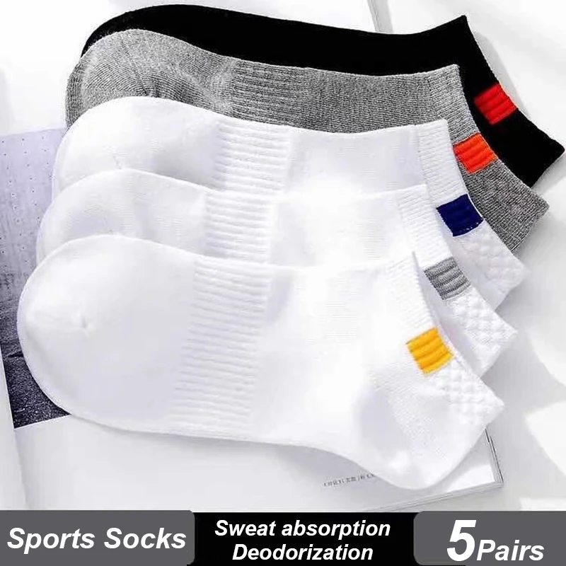 

10pieces=5pair/lot Summer Cotton Man Short Socks Fashion Breathable Boat Socks Comfortable Casual Socks Male Big Size White Hot