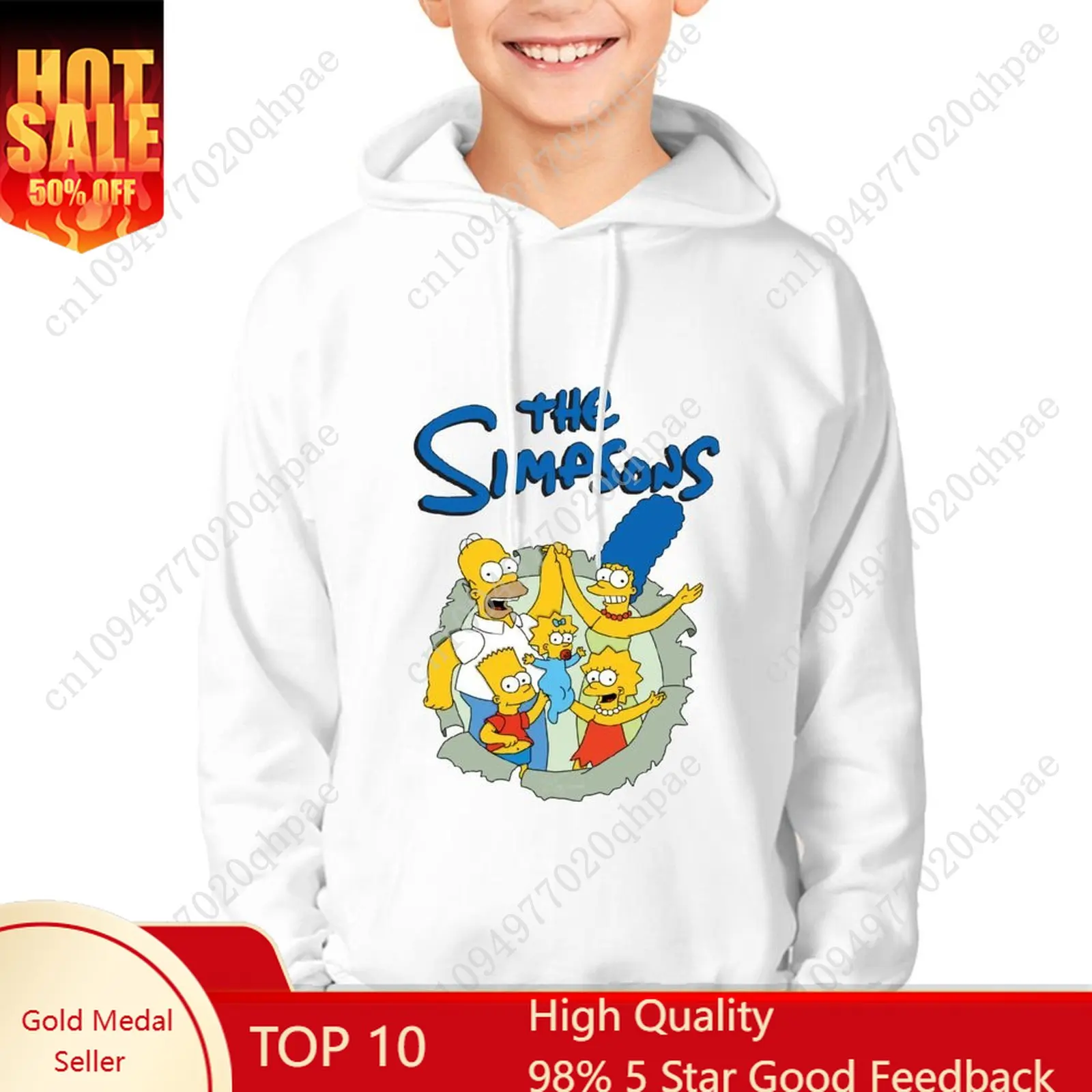 

S-Simpsonss Hoodie Boys Girls Childs Cotton High Quality Sweatshirt Lightweight Comfortable Custom Made Spring Autumn Tops