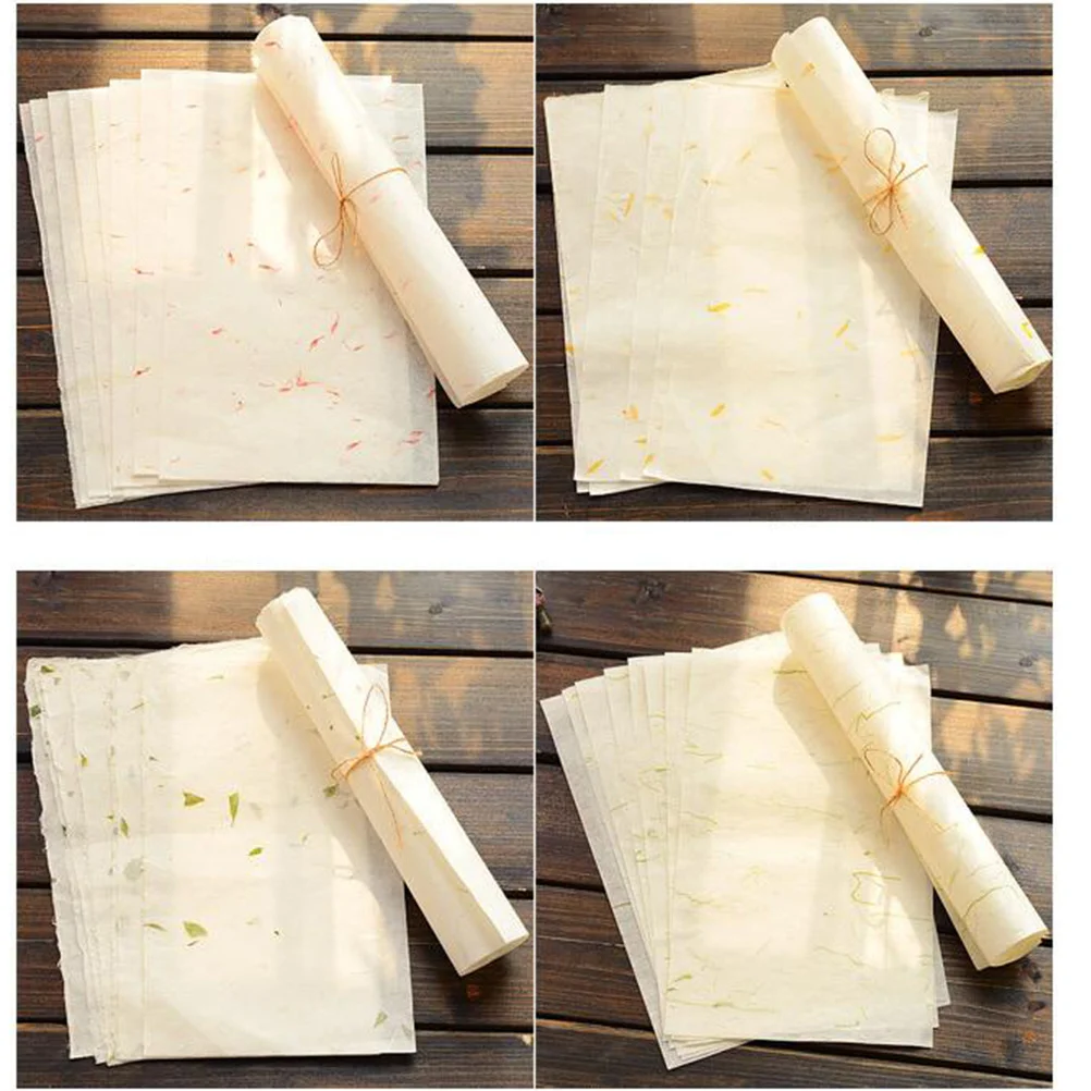 40 Sheet Chinese Calligraphy Paper Xuan Rice Paper for Brush Ink Writing Painting Practice Sumi Drawing Supplies