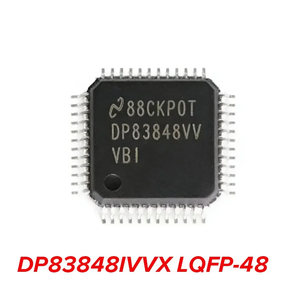 5PCS DP83848IVVX DP83848CVVX DP83848 LQFP-48 PHY IC Chip