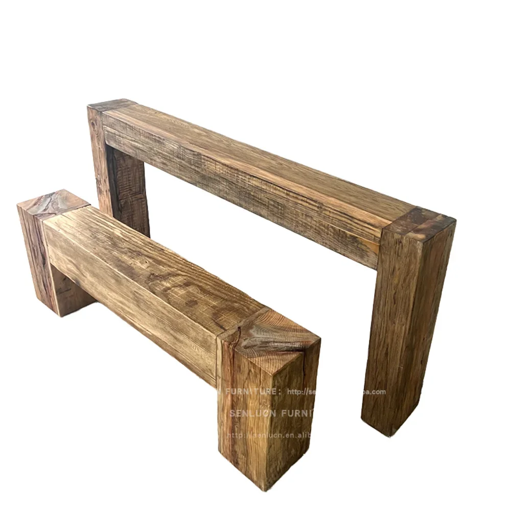 Widened Thickened Two Specifications Household Dinner Outdoor Waterproof High Grade Log Bench