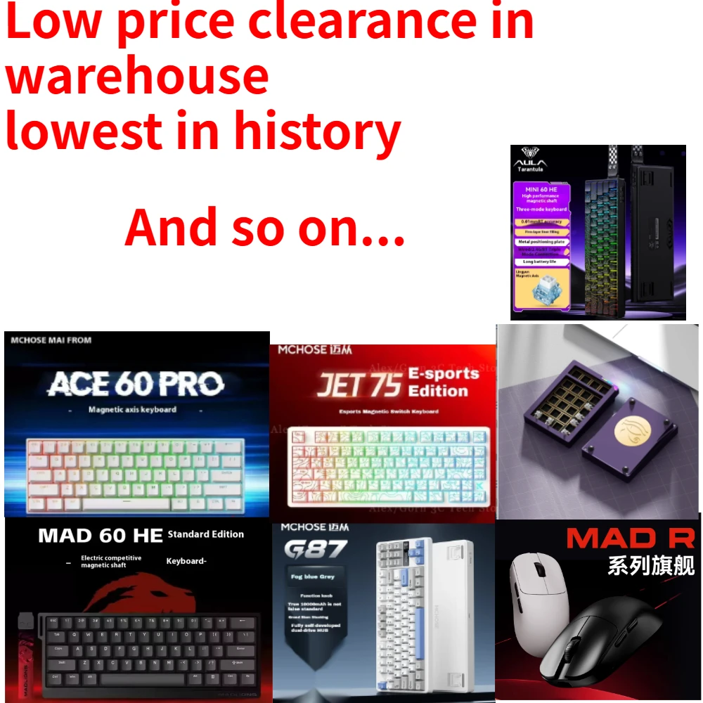 

Распродажа! 100% оригинал ATK VGN MCHOSE MAD60 AULA IROK клавиатура с магнитной осью игровая мышь механическая клавиатура 100% оригинал