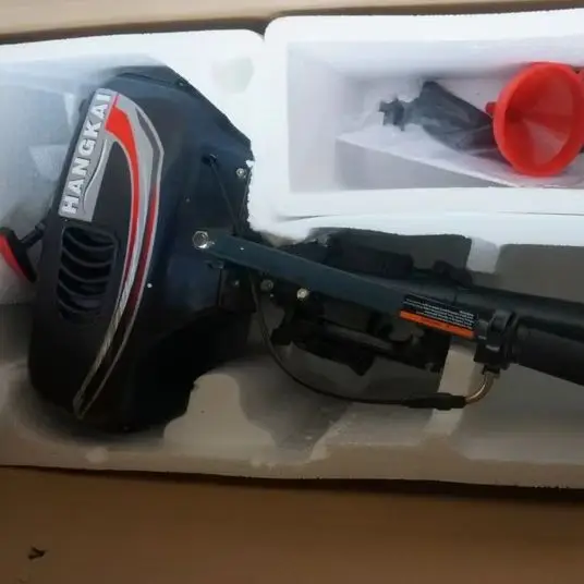Buena calidad Hangkai 2 tiempos 3.5HP motor de barco motores fueraborda refrigerado por agua 100% garantía completa