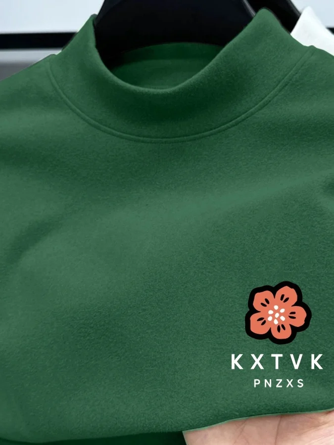 

Мужская термофутболка с высоким воротником, модная, в американском стиле, из полиэстера, с длинным рукавом, для молодежи