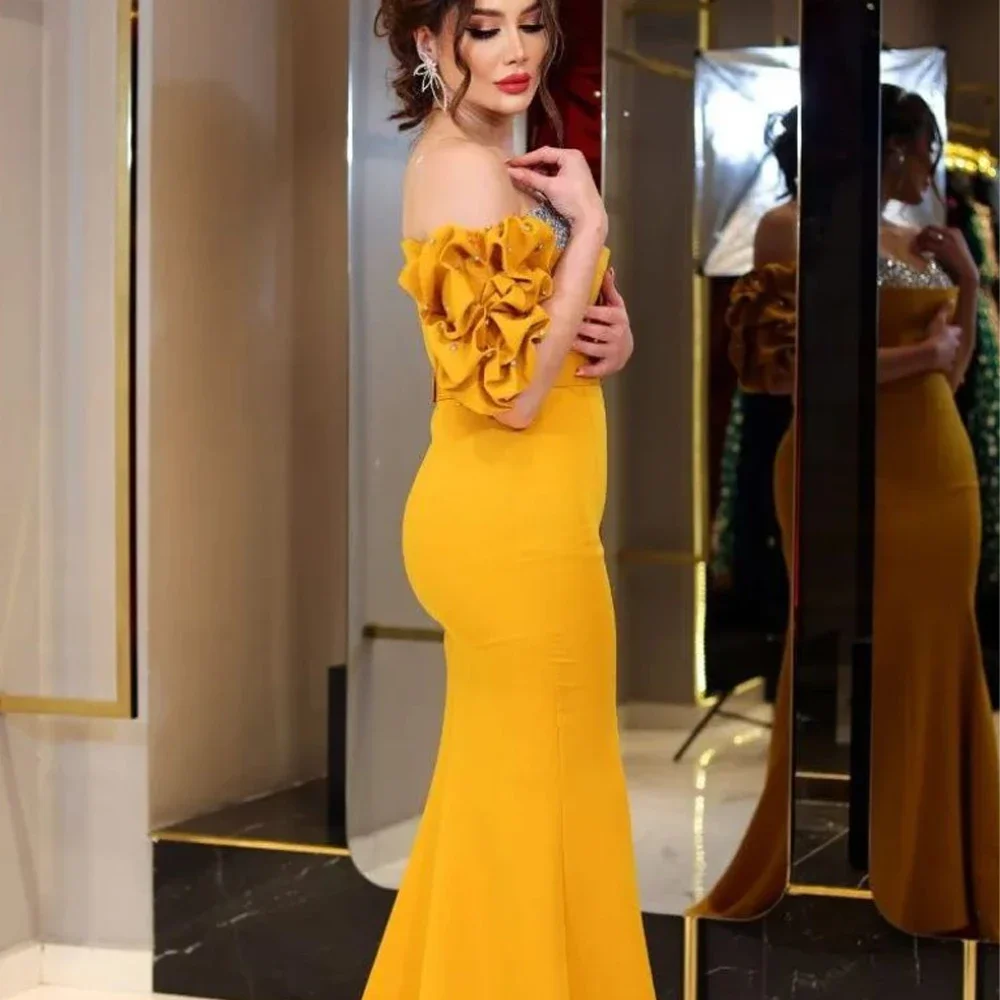 

Классический современный стиль по индивидуальному заказу, простой трикотаж с рюшами и поясом, расшитый блестками и стразами, прозрачные бретели, длинные платья, платья для выпускного вечера Exqu