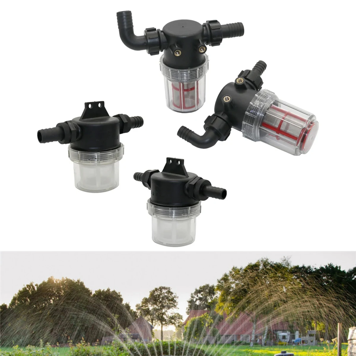 Filtragem Fina Filtro De Água, Interface Barb, Irrigação Do Jardim, Pulverização De Pesticidas Agrícolas, Lavagem De Carro, 20mm, 25mm, 50 Mesh
