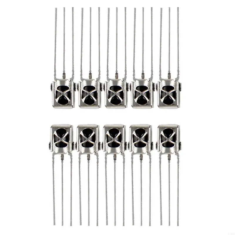 L4MA 10pcs TL1838 VS1838B 1838 38Khz Receiver with Metal for case