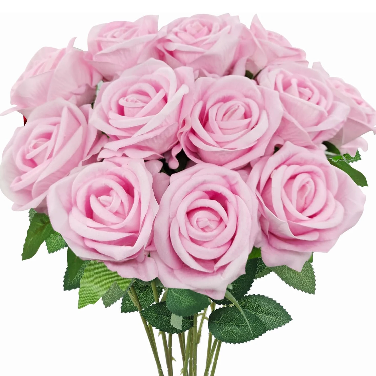 5/10 Stück künstliche Blumen Seidenrosen langer Zweig Brautstrauß Hochzeit Zuhause Vase Tischdekoration DIY Geschenkbox Valentinstag – Detail 19