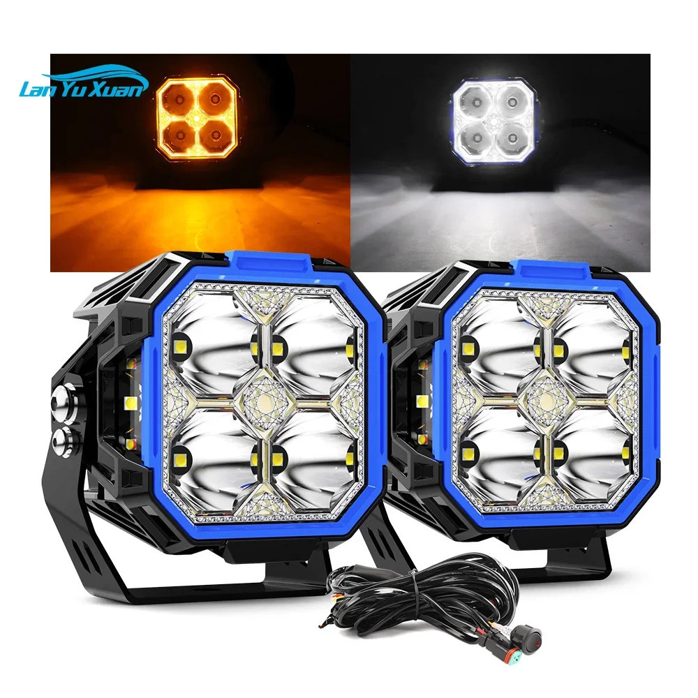 Super Bright High Power 3in Cube Led Pods Side Shooters Spot for Truck ATV UTV