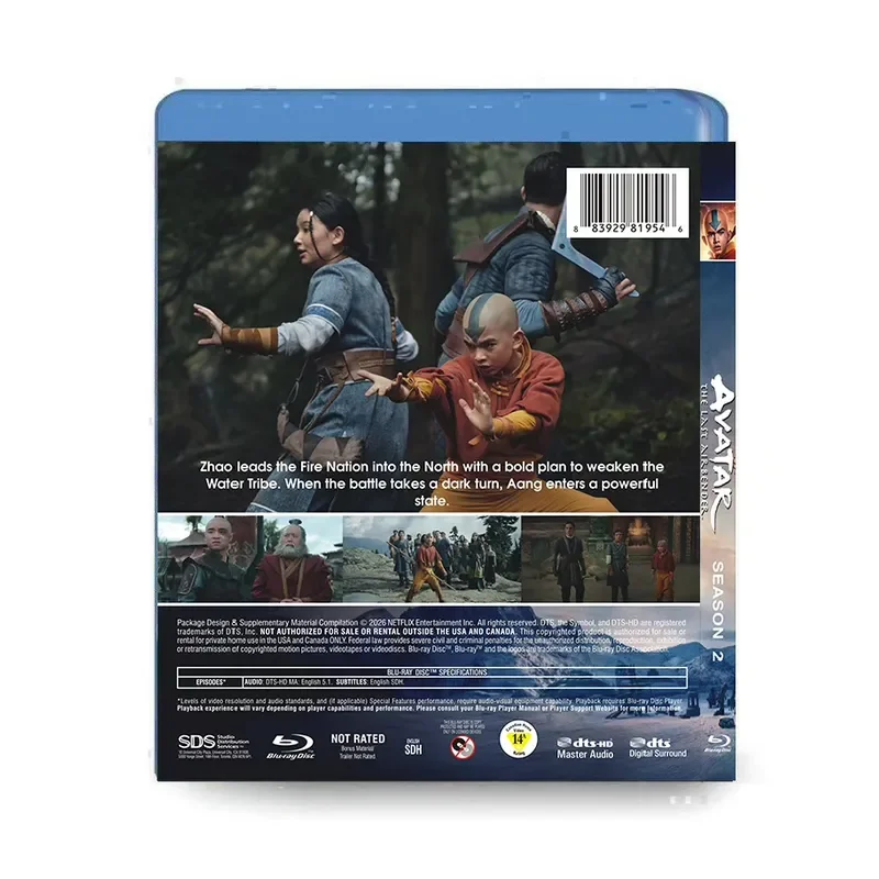 Avatar The Last Airbender Season 2 Blu-ray Discs Brand New and Unsealed