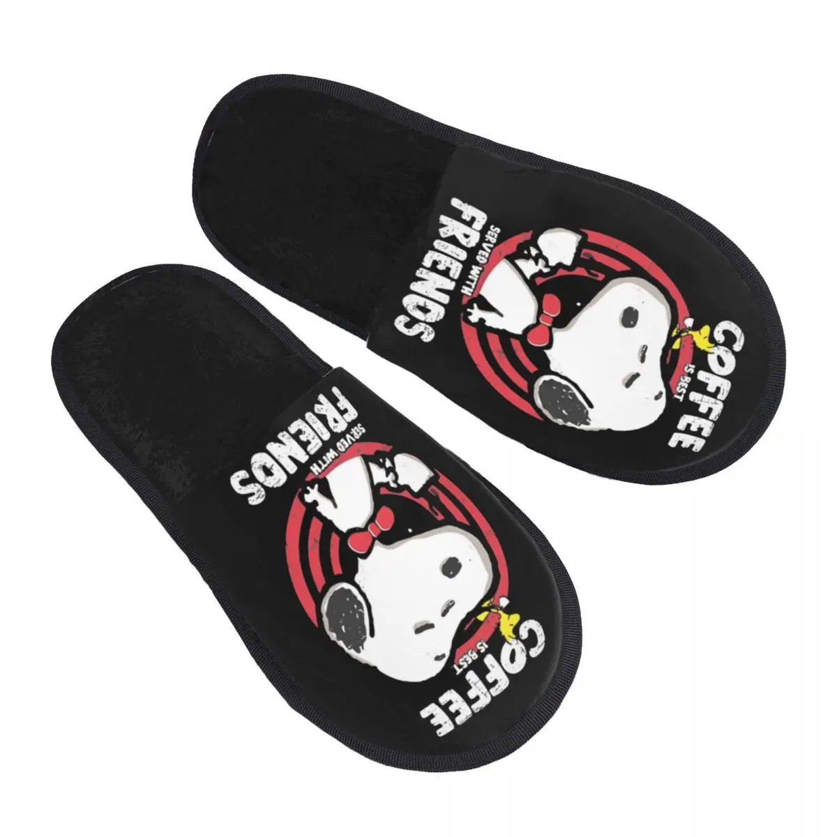 Snoopy Peanuts Indoor Slippers with Memory Foam Slipper Gift for Unisex House Shoes with Anti-Skid Sole