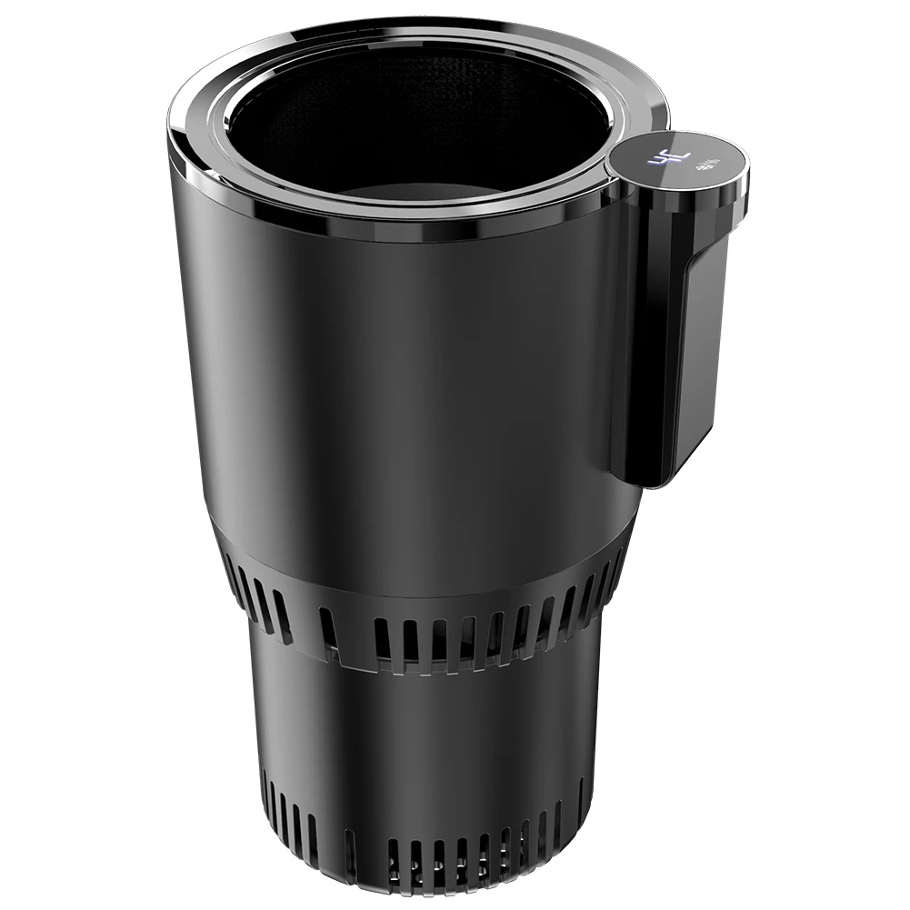 

Охлаждающая чашка с подогревом автомобиля, 12 В, цифровой дисплей, 2 в 1, автомобильная умная чашка для горячей и холодной воды, держатель для напитков, быстрый охлаждающий нагрев, электрическая чашка