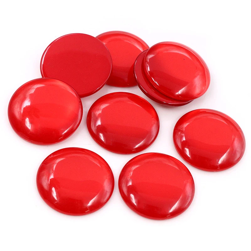 10 pçs/lote 25mm cor misturada plana volta cabochons resina caboches caber 25mm cameo base abobadada acessórios de jóias suprimentos