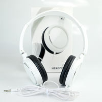 3.5mm Wired Headphones Foldable Adjustable Headphones Bass Stereo Fashion Music Earphones Supplies for MP3 Host All Smartphones