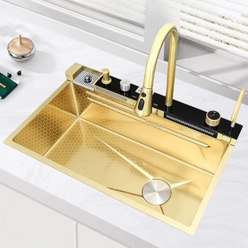 Stainless Steel Kitchen Sinks Multi-functional Kitchen Sinks Corrosion-resistant Home Improvement Lavelli Da Cucina ZY40SC