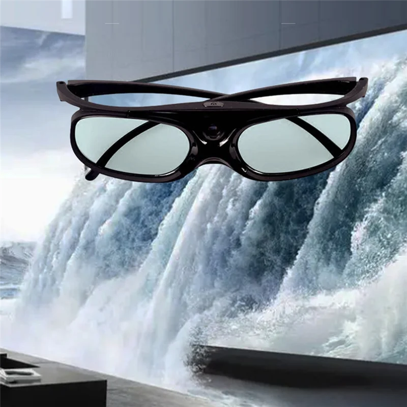 B04B-Active Shutter 3D Glasses DLP-Link USB Charging For Benq W1070 W700 For Dell Projector 3D Glasses Projector DLP