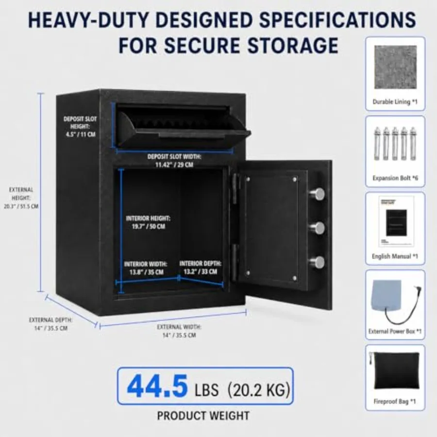 Electronic safe box detail