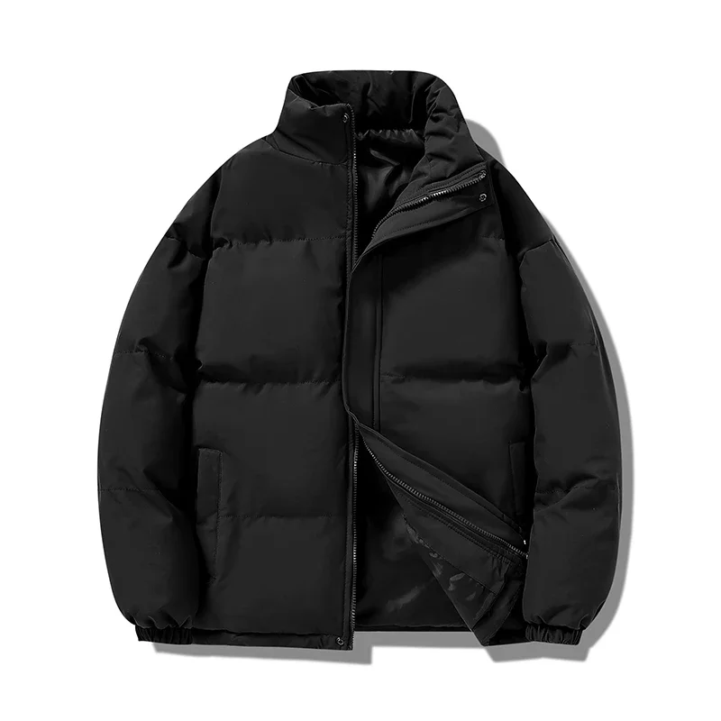 

2026Men's Hooded Parka Coat Long Warm Cotton Padded Jacket Winter Windproof Outdoor Casual Wear Coat for Autumn Winter Fashion