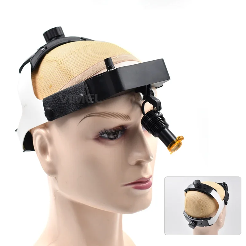 

Premium Wireless Headlight Head Wear Adjustables Angle Warm / White Light Headband Surgicals LED Lamp