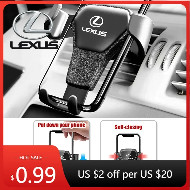 

Interior Stickers Car Gravity Car Phone Holder Air Vent GPS Stand Accessories Lexus RX330 IS250 Ct200h ES300h RX350 IS300h NX300