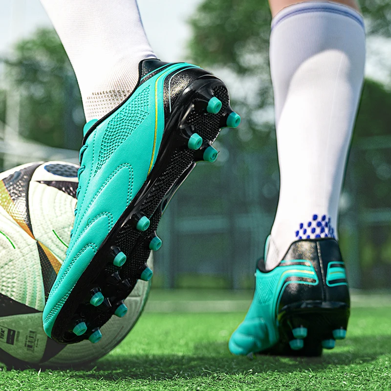 Turf Soccer Cleats Men Football Cleats Anti Skid Futsal Shoes AG Society Futebol Men’s Fashion Outdoor Field Training Trainers