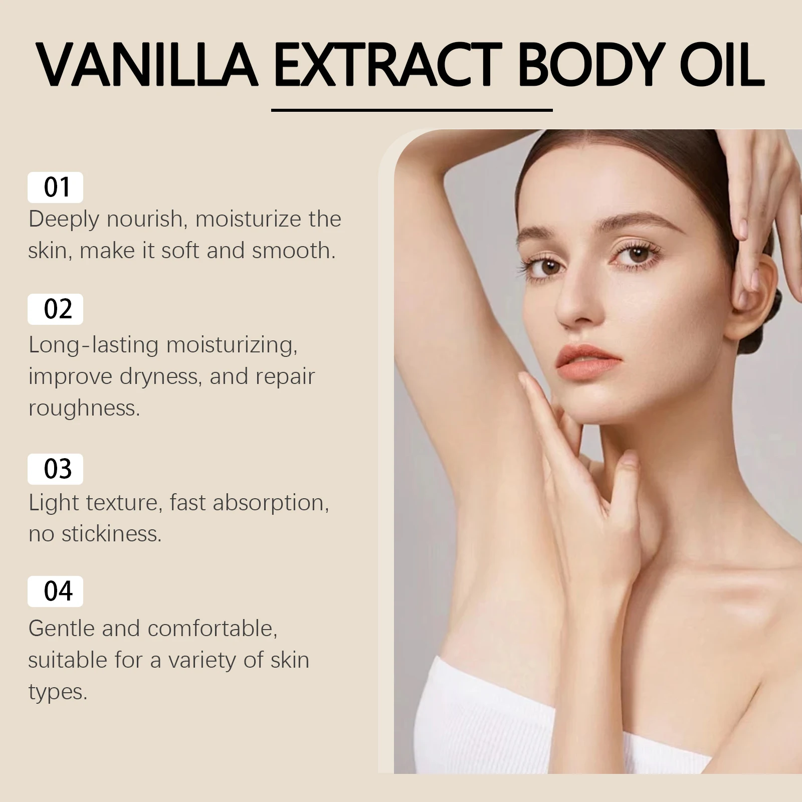 OceAura الفراولة زيت الجسم الفانيليا الحلو الكرمل العطور ترطيب حاجز الجلد إصلاح تغذي الخطمي زيت تدليك الجسم