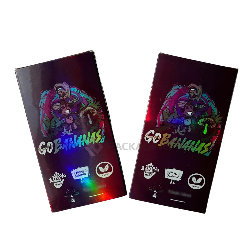 

Custom Print Holographic Chocolate Bar Packaging with Reusable Food Grade Mold Tray and Chocolate Foil Wrap Mylars