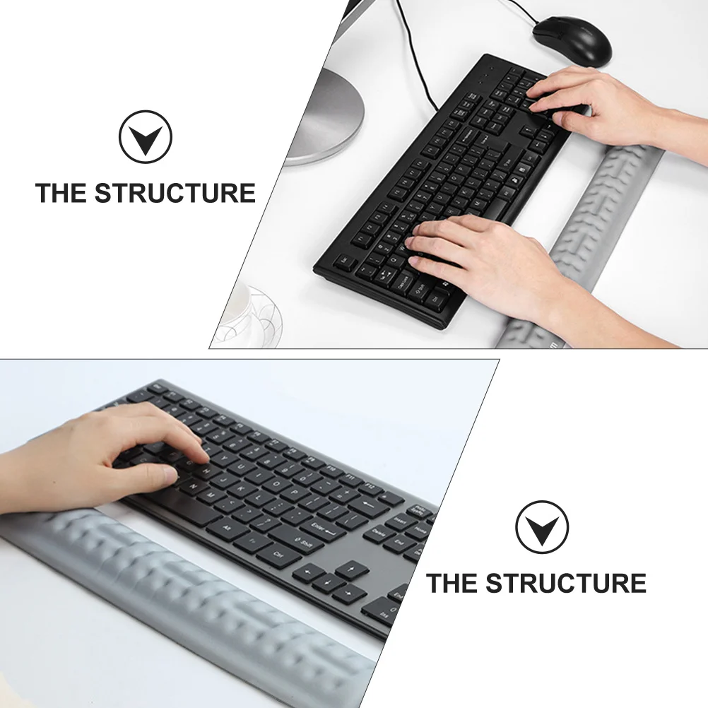 

1Pcs Memory Foam Wrist Rest Keyboard Pad Ergonomic Comfortable Support Non-Slip Wrist Cushion for Home Office Gaming Use