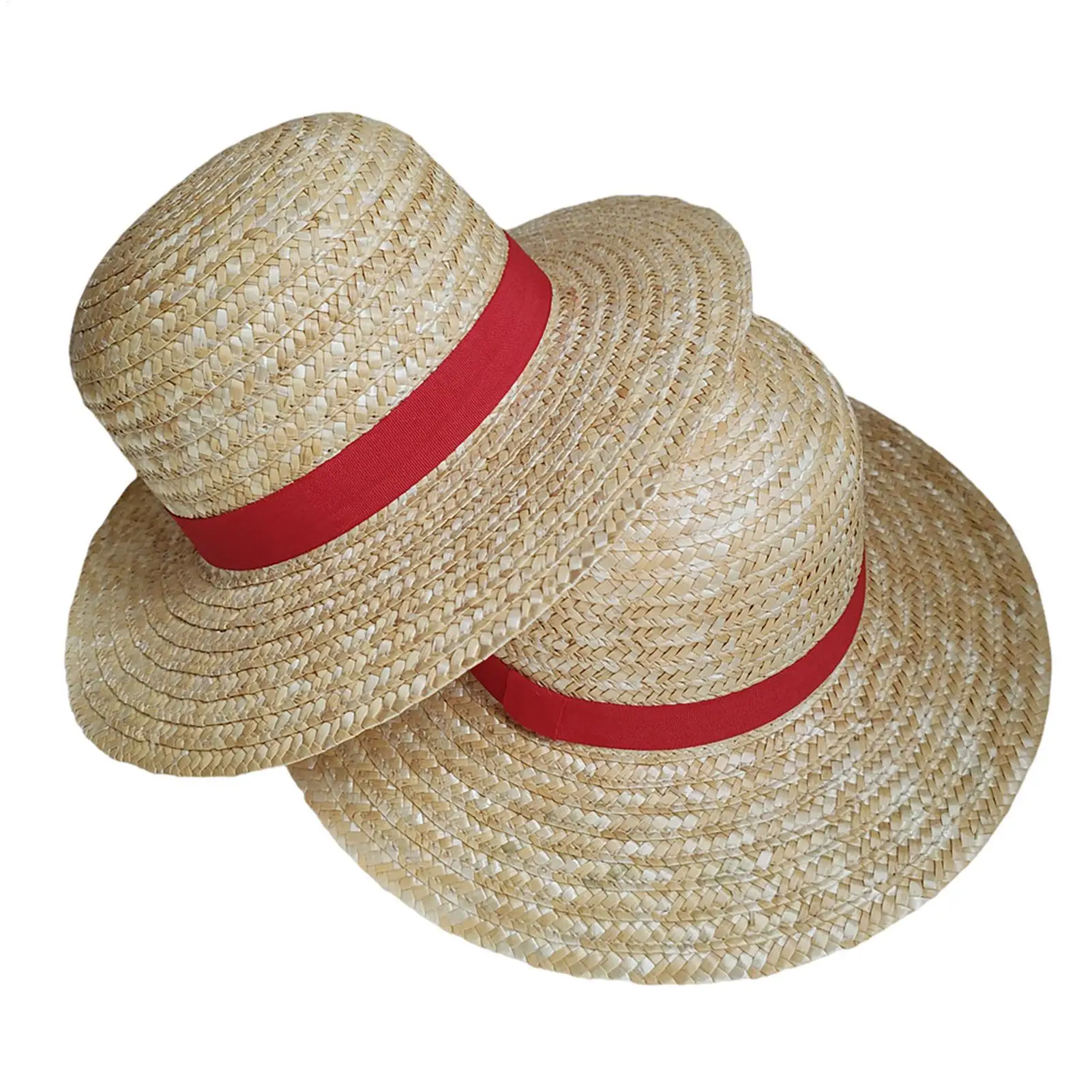 Luffy Strohhut Rollenspiel-Anime-Strohhut Sommer-Strohhüte Luffy Requisiten für Kinder, Jugendliche und Erwachsene