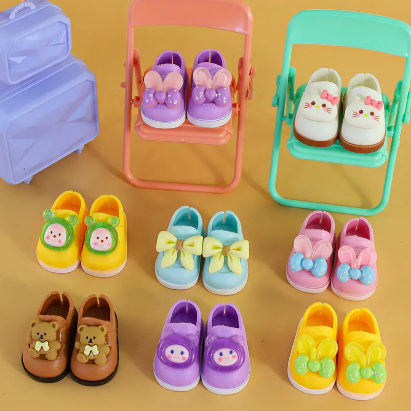 Bjd Doll Shoes Mjd Princess Shoes 6 Inch Macaron Color Versatile Cute Ball Jointed Doll Accessories Diy Outfit Replacement