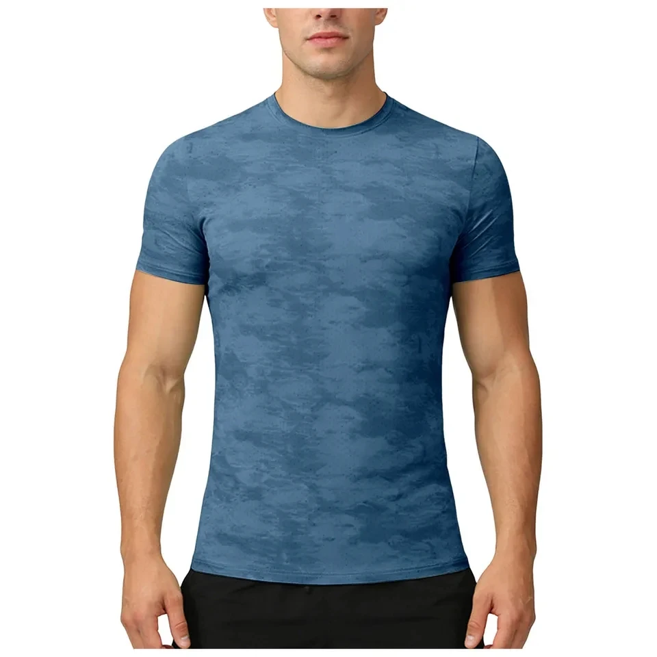 

Compression Sport T Shirt Men Fitness Jogging Tops Summer Short Sleeve Running Workout Gym Clothing Sportswear Athletic T-Shirts