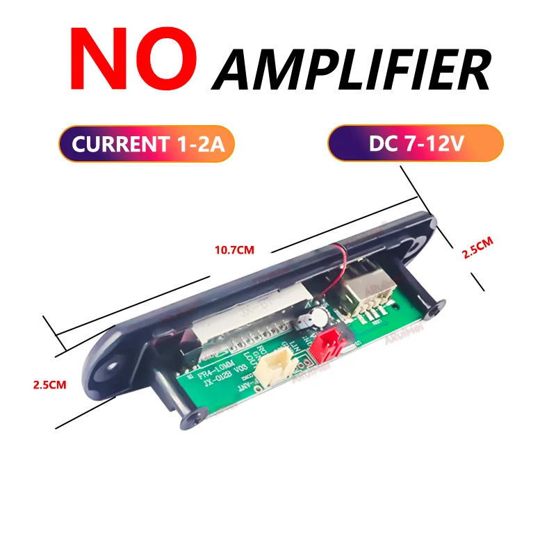 Hands-Free MP3 Player Decoder Board 7V 12V Bluetooth5.0 NO Amplifier Car FM Radio Module Support FM TF USB AUX Recorders image 3