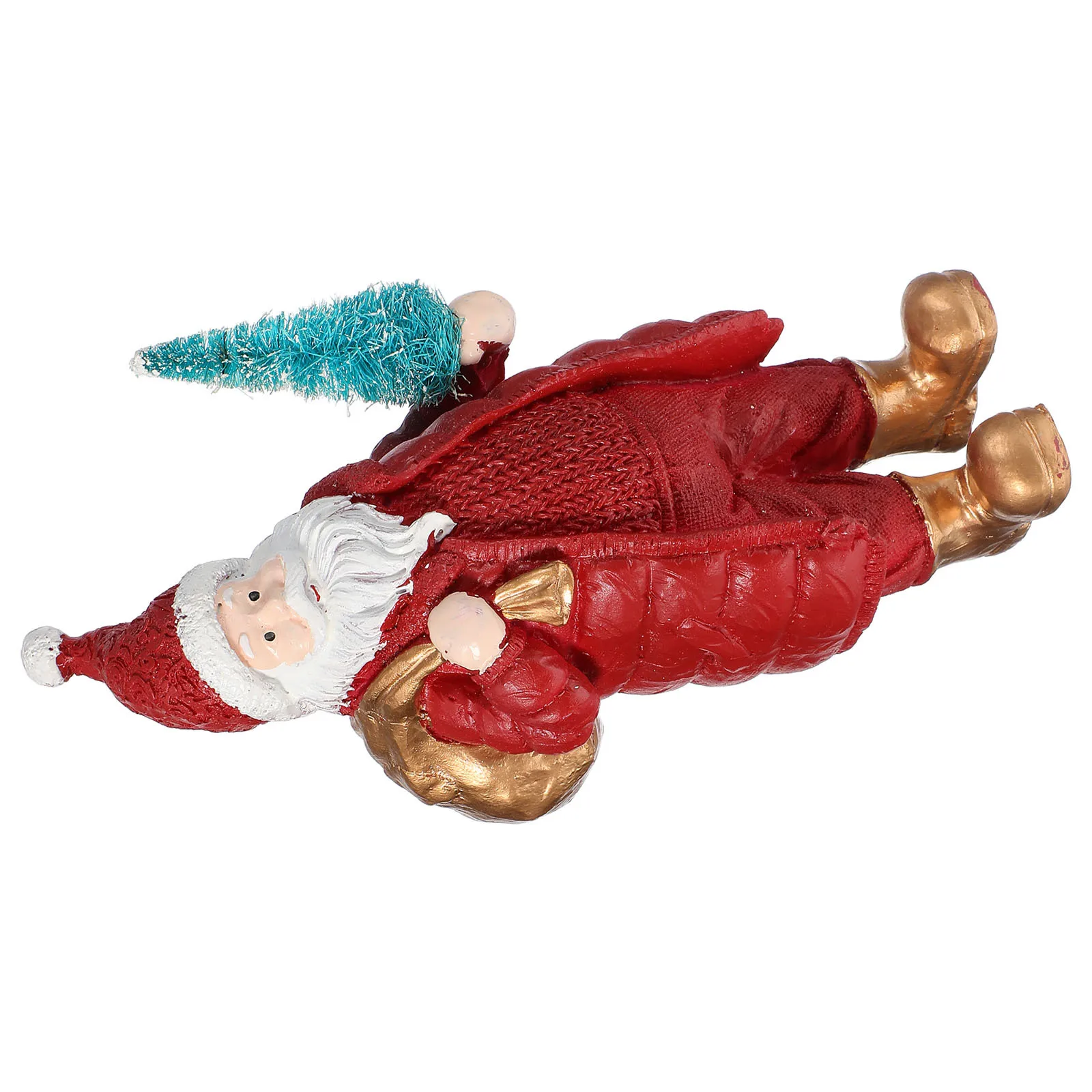 

Christmas Santa Claus Decoration: Sturdy Resin Table Santa Claus for Festive Indoor Home Office Shop Window Holiday Decor