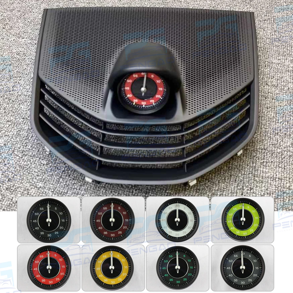 

Car Stopwatch Clock Cover For Porsche Taycan 9J1 2019-2023 Instrument Panel Stopwatch Compass Clock Trim Cover Parts Accessories