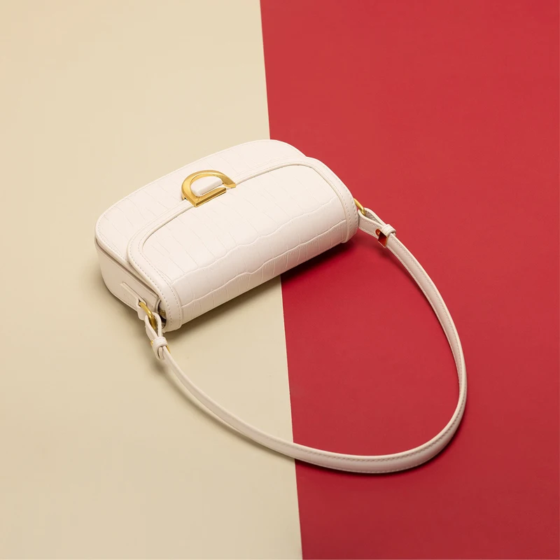 

Cow leather bag, women's bag, new French commuting fashion, French stick bag, single shoulder crossbody bag