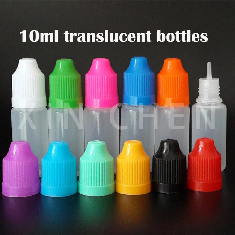 200 stücke 10ml Leere Kunststoff PE Dropper Flaschen Weiche Squeezable E Flüssigkeit Saft Vape Behälter Augentropfen Flasche mit kinder Kappe