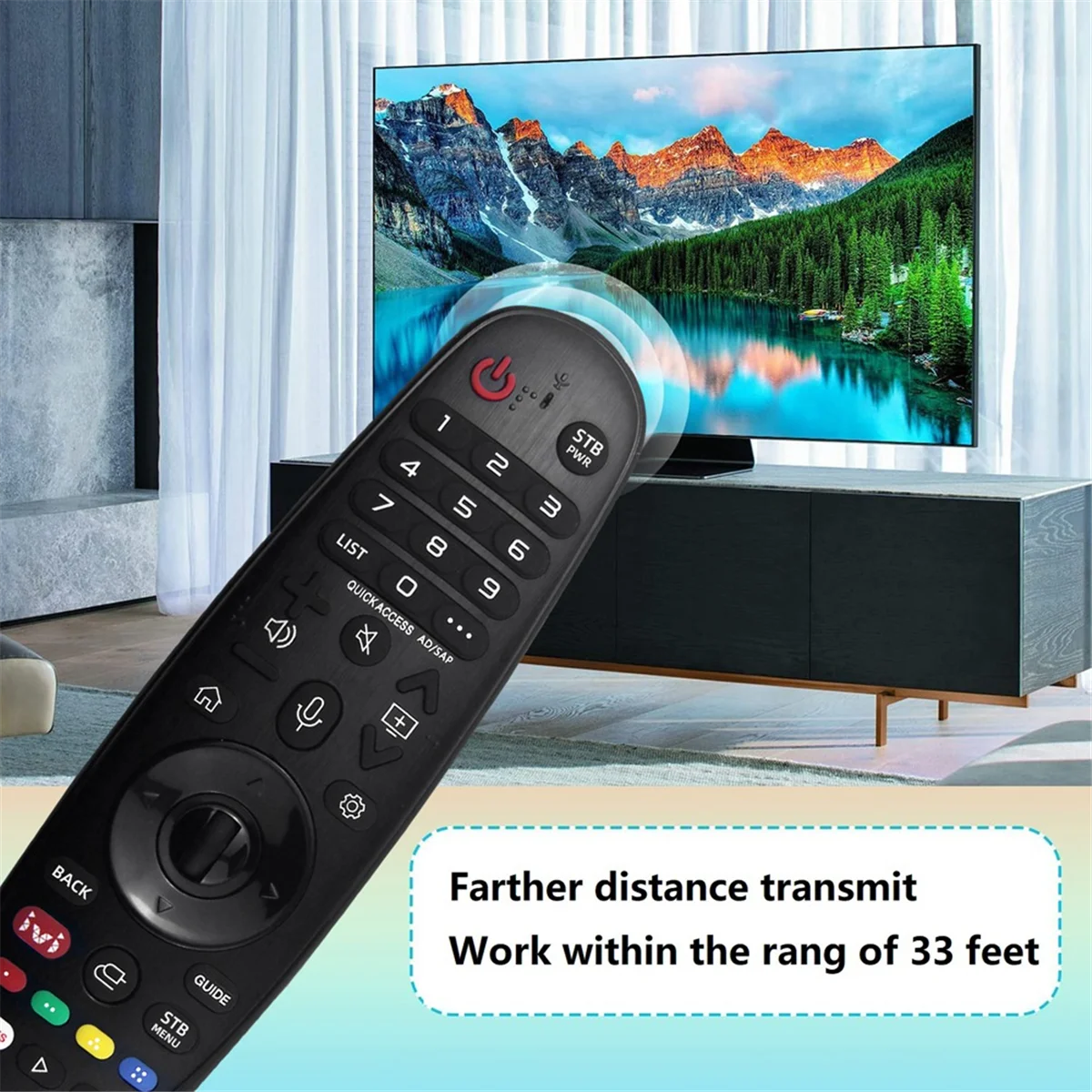 FFYY-AKB75855502 Voice Remote Control with Mic Airmouse for LG 2020 AI ThinQ Smart TV UN8 UN7 UN6 Series