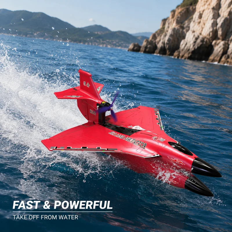 H650 Raptor Waterproof Rc Airplane Brushless Motor Fixed Wing Foam Remote Control Aircraft For Outdoor Land Sea Air Play