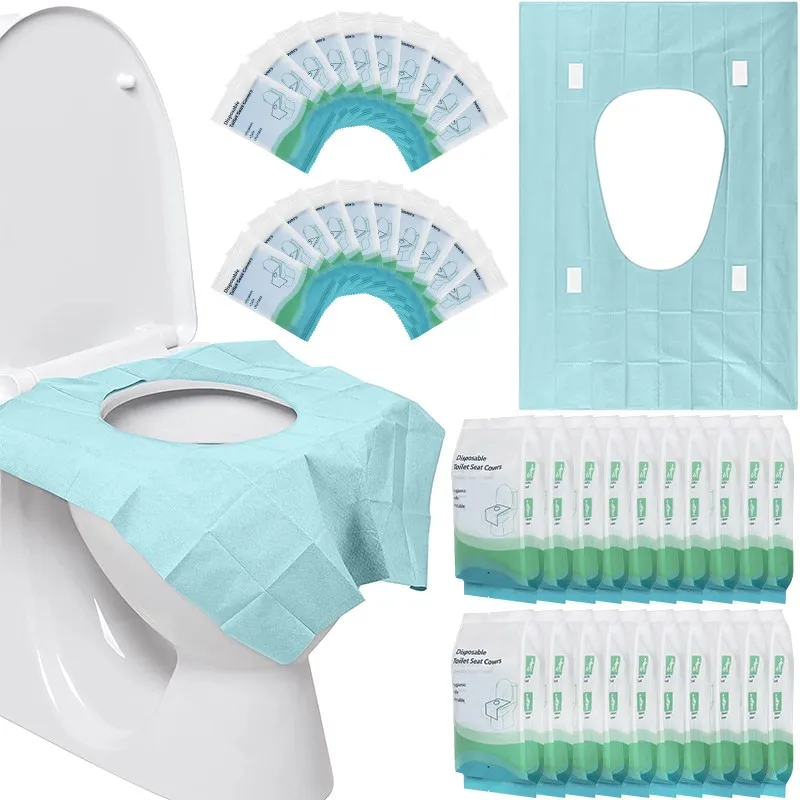 

Toilet Seat Covers Disposable,10pcs Waterproof, Ideal for Kids and Adults, Individually Wrapped for Travel