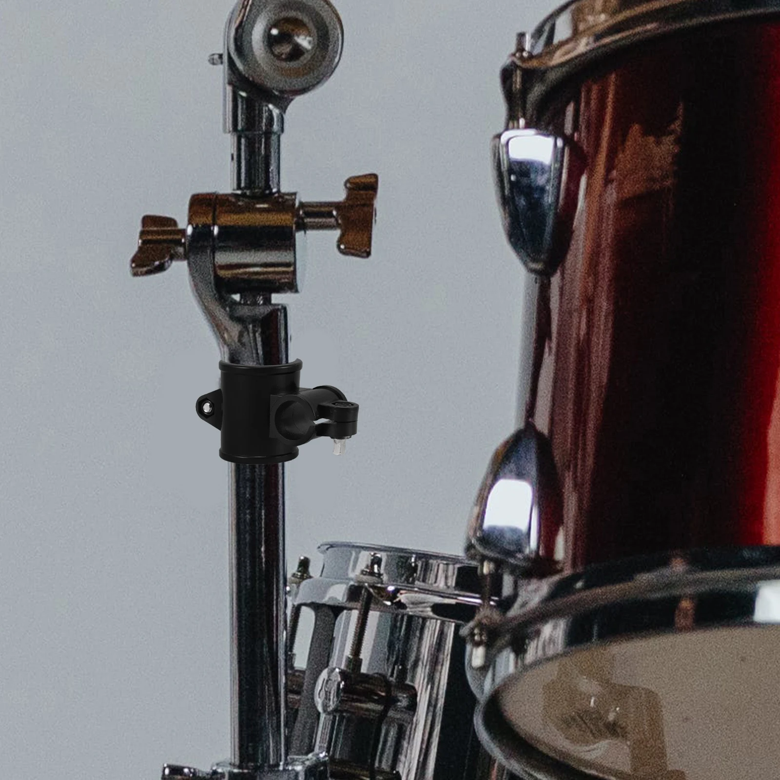 1 قطعة مشبك الطبل الإلكتروني قابل للتعديل ارتفاع الرف كليب قوس لملحقات الطبل أسود مزدوج دائم البلاستيك تطبيق واسع