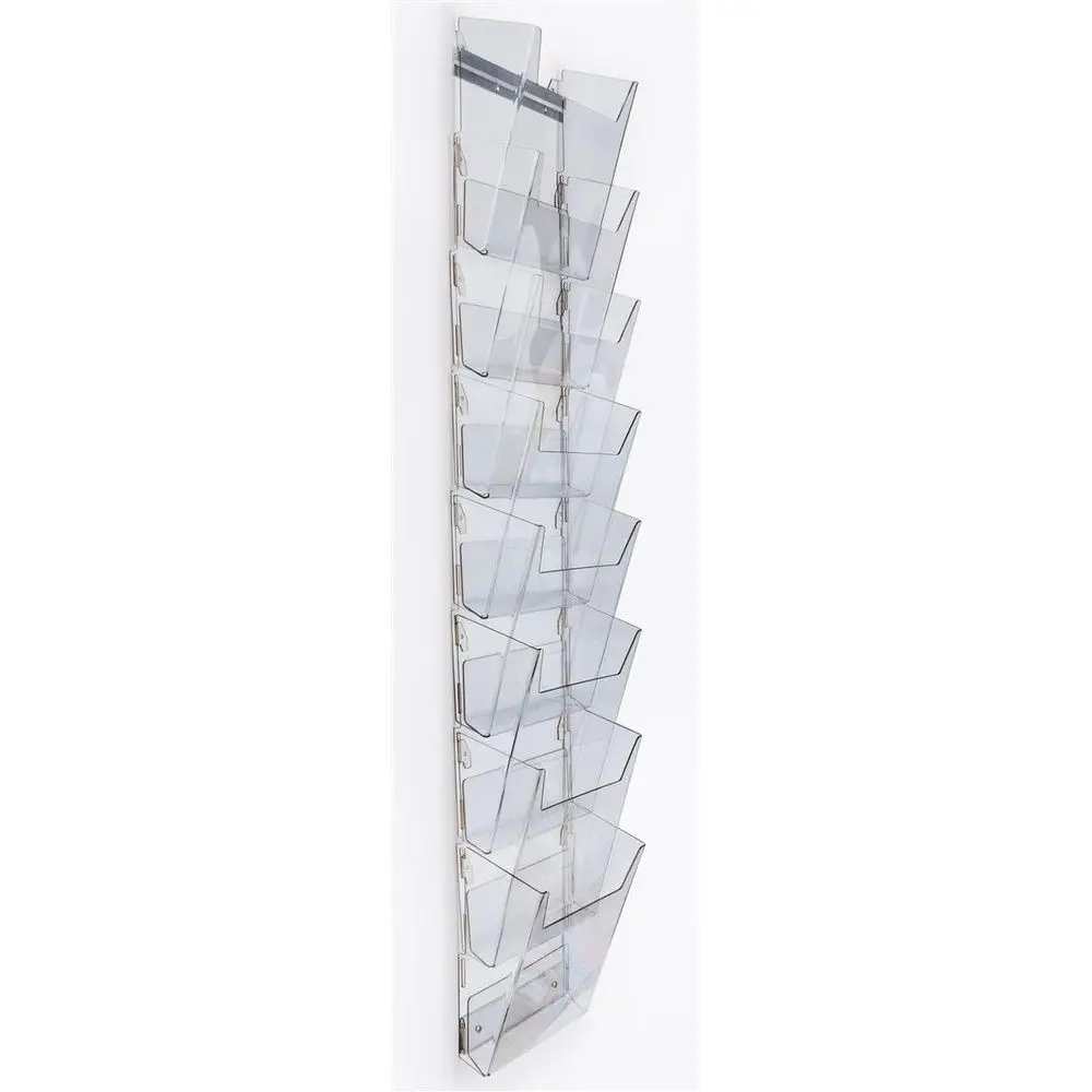 

Tiered Clear PETG Literature Rack for Organized Display and Easy Access