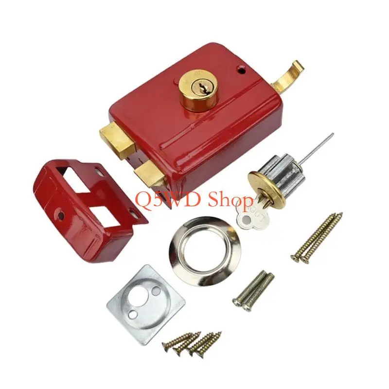 

Q5WD Casscial not Theft Door Lock Stable Iron Door Lock Old Fashioned not Theft Door Lock Upgrades Lock for All Type of Door
