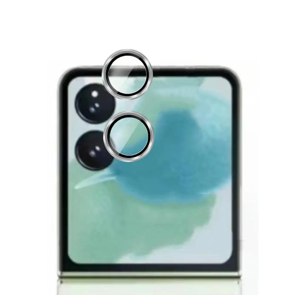 Telefone Lens Film para Xiaomi Mix Flip, Metal Camera Hollow Protector, Câmera traseira Matte Alloy Lens Film, M7F4