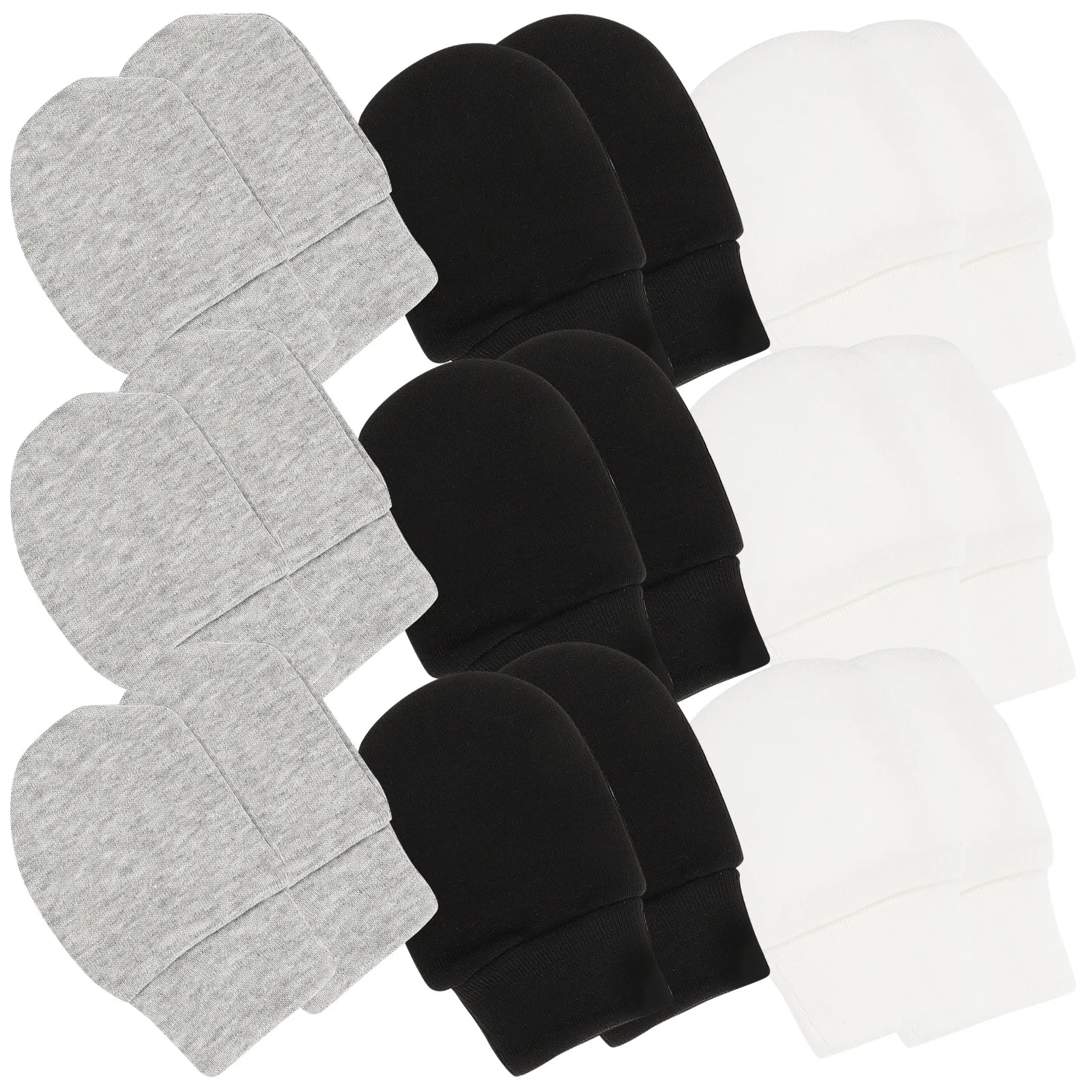 

No Scratch Baby Mittens Supple Cotton Infant Gloves Anti-Scratch Newborn Hand Protectors Comfortable Machine Washable