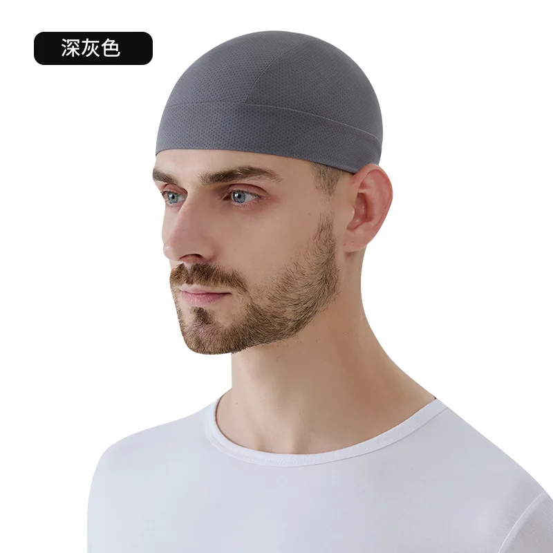 قبعة شبكة النسيج سريعة الجافة قبعة الدراجات النارية خوذة بطانة الدراجة الصيف ركوب المضادة للعرق تنفس قبعة الدراجات المعدات