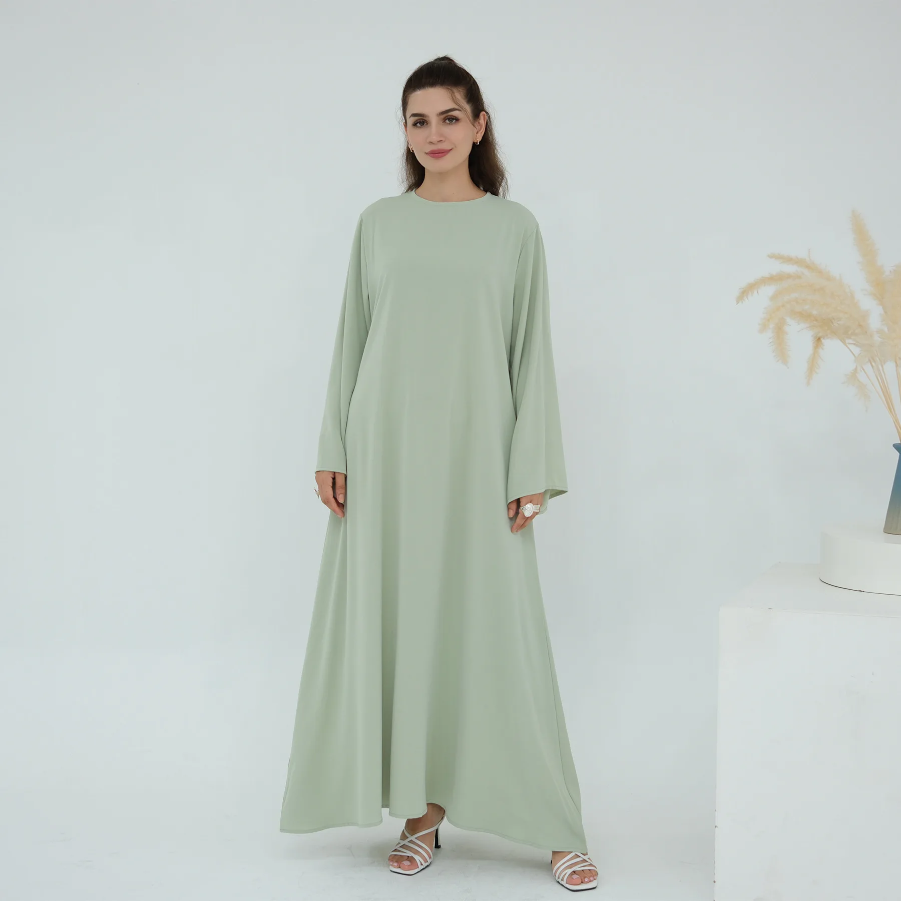 Dubai modesto feminino abaya muçulmano vestido com cinto robe turquia kaftan árabe roupas caftan árabe jalabiya musulmane femme vestidos