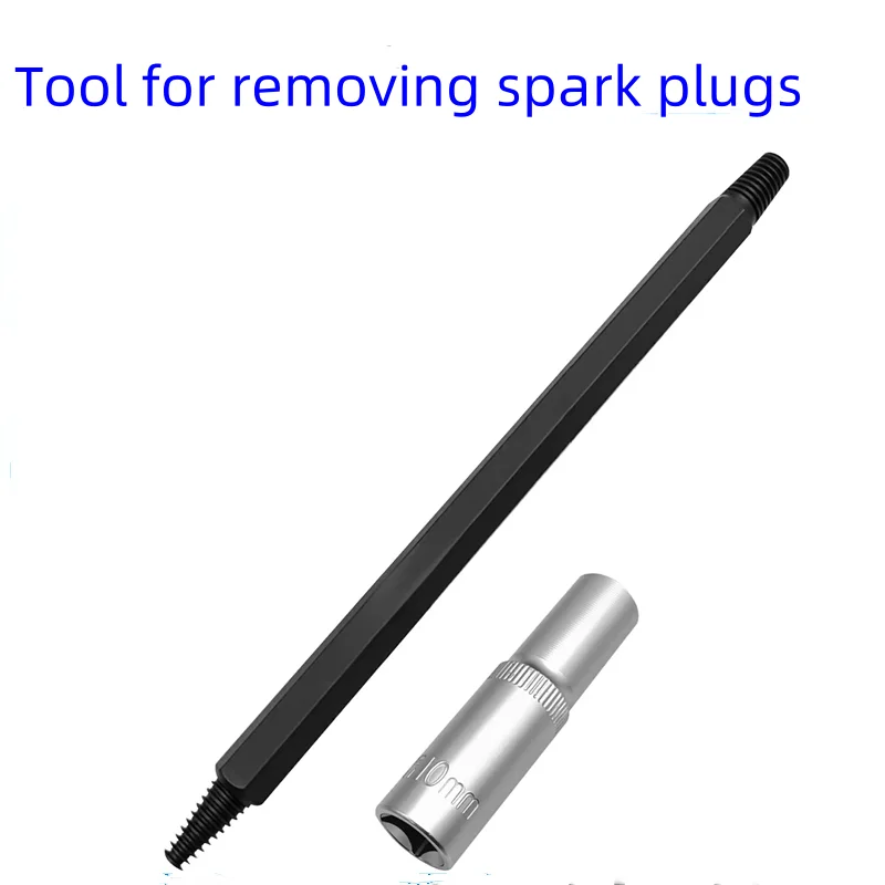 

8/10MM Hexagonal Reverse Thread Tap Spark Plug Broken Removal Tool for Removing Broken Spark Plugs with 10mm Socket